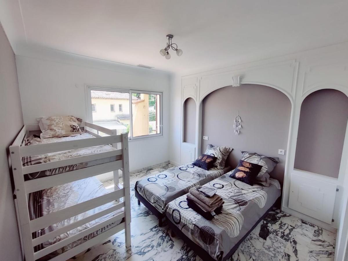 Le Castel - Haut de villa - climatisé - barbecue - jardin Cagnes-sur-Mer Extérieur photo