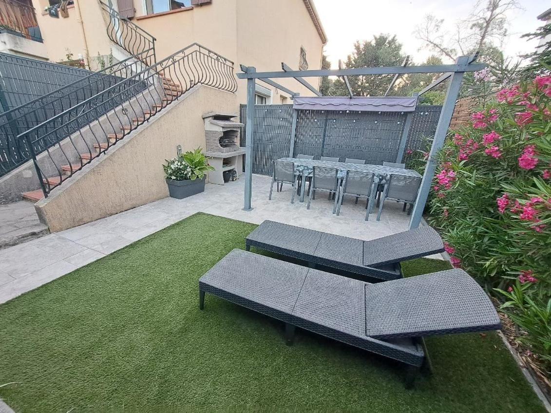 Le Castel - Haut de villa - climatisé - barbecue - jardin Cagnes-sur-Mer Extérieur photo